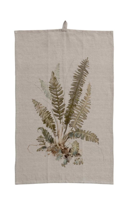 Printed Linen Tea Towel