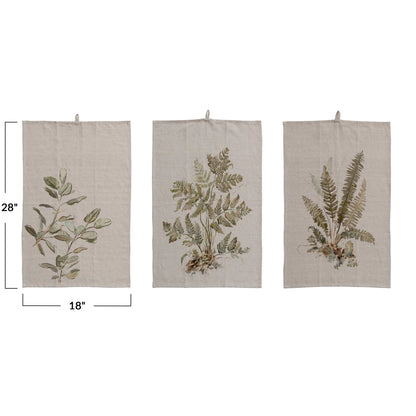 Printed Linen Tea Towel