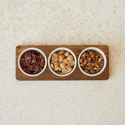 Triple Bowl Serving Tray