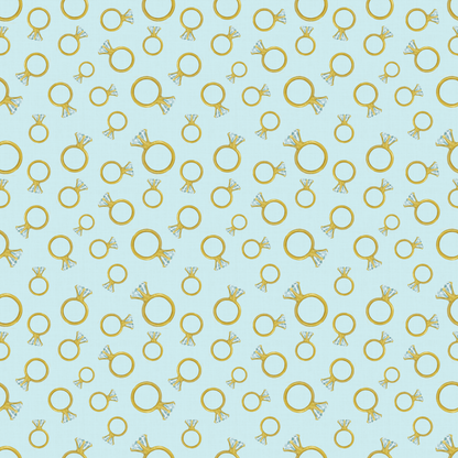 Blue Engagement Ring (Beau Bottles)