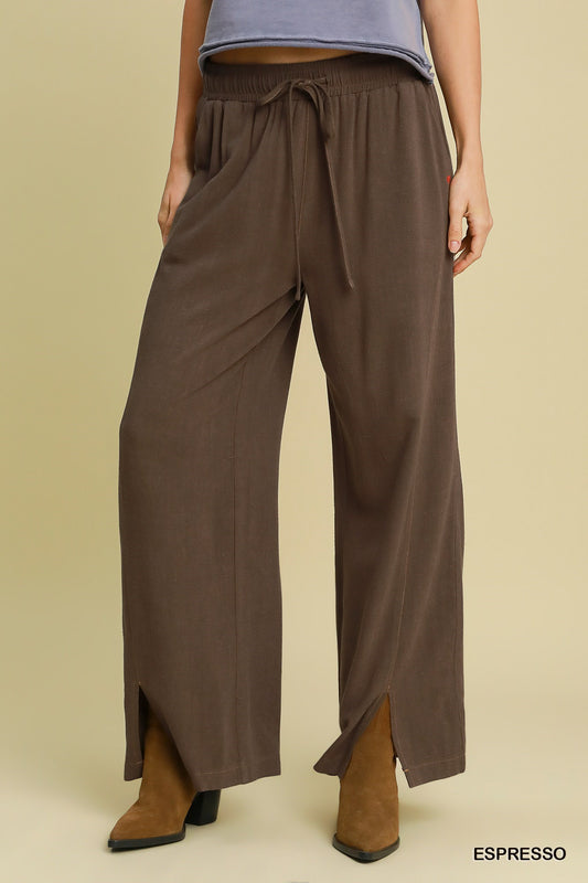 Wide Leg Linen Pant
