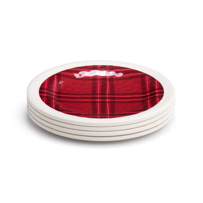 Plaid Melamine Plate