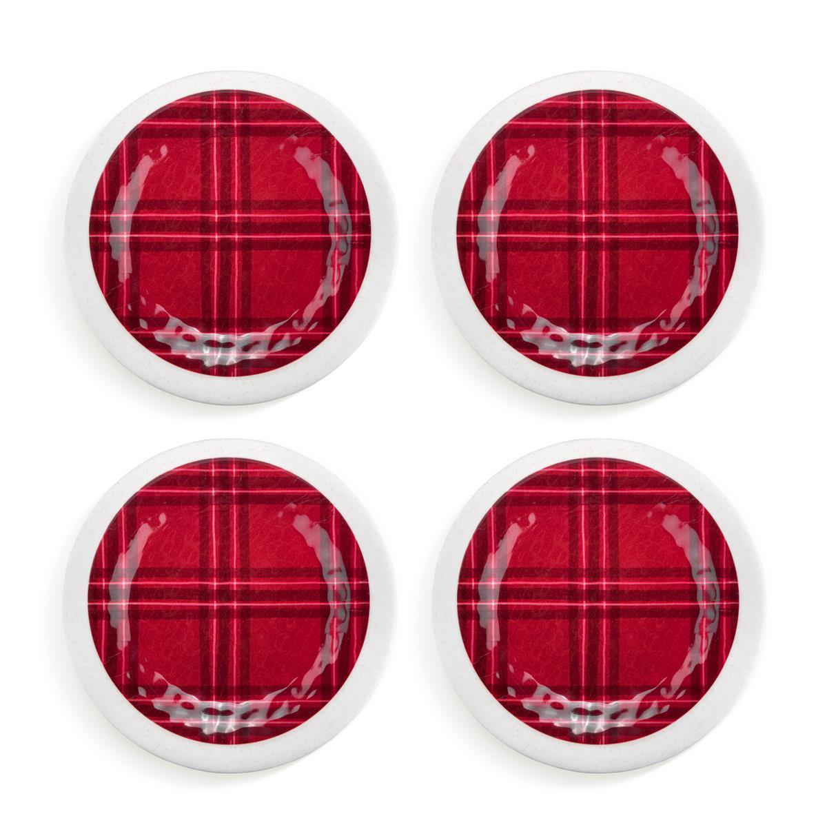 Plaid Melamine Plate
