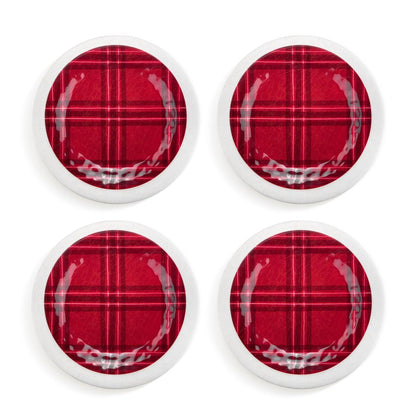 Plaid Melamine Plate