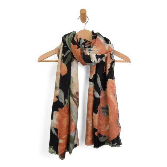 Garden Rose Floral Scarf