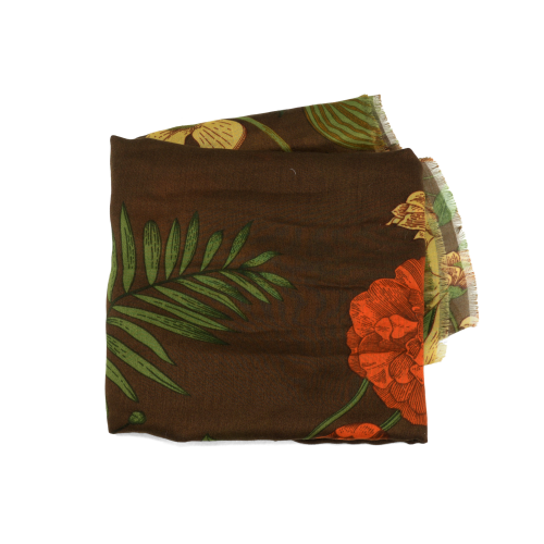Walnut Climbing Floral Scarf