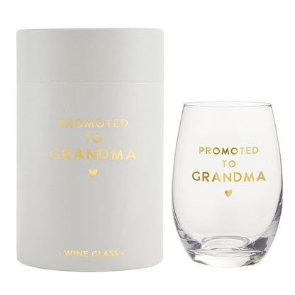 Promoted to Grandma/Grandpa Glass