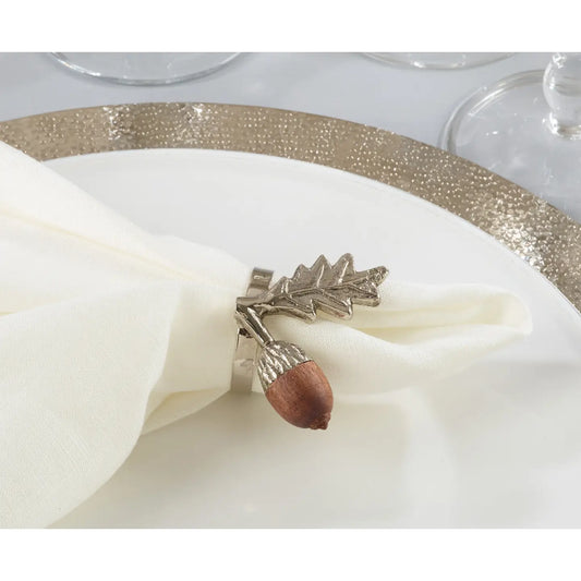 Brass Acorn Napkin Ring