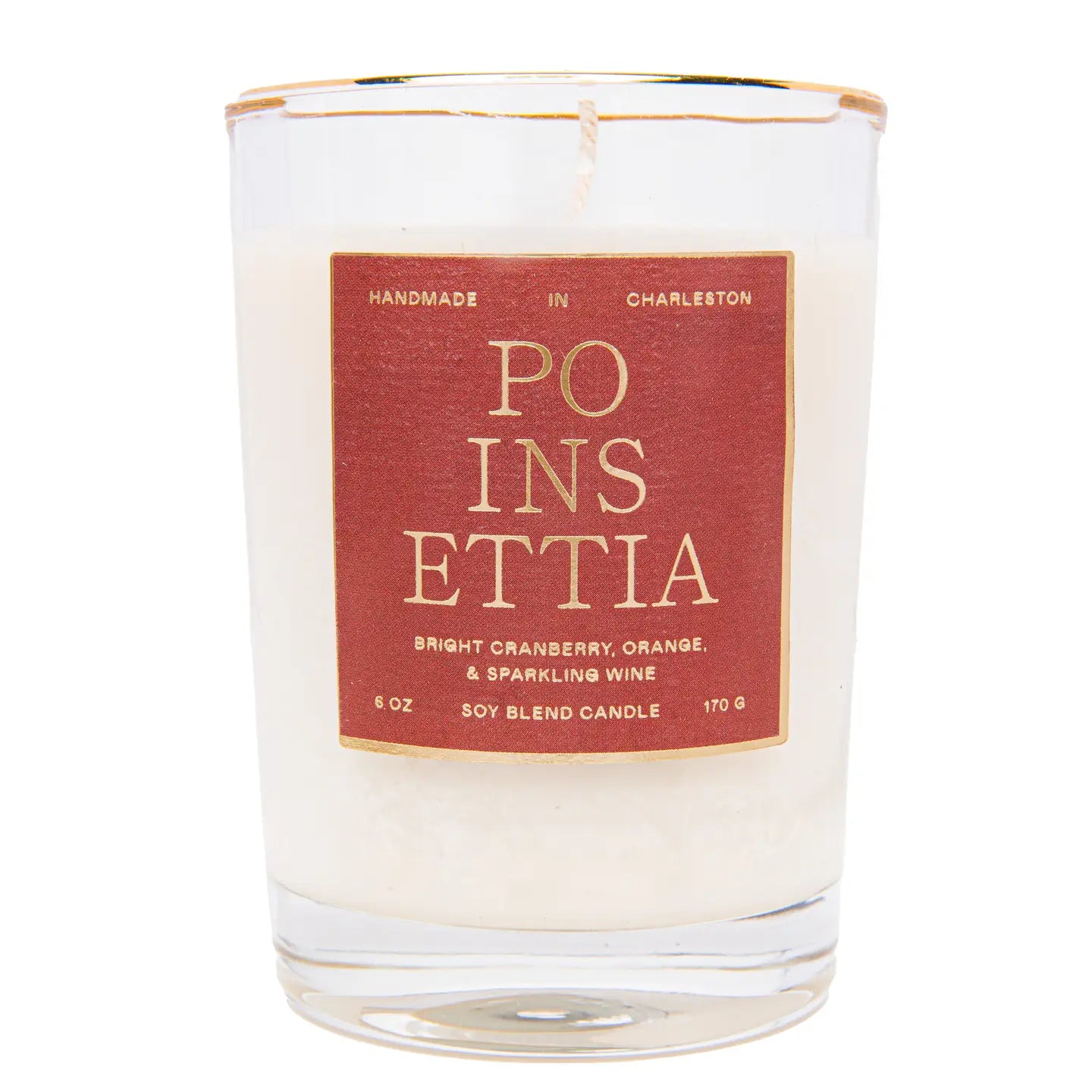 Poinsettia Candle