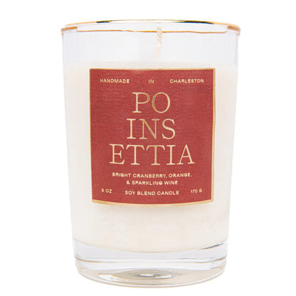 Poinsettia Candle