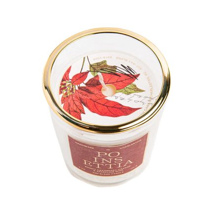 Poinsettia Candle