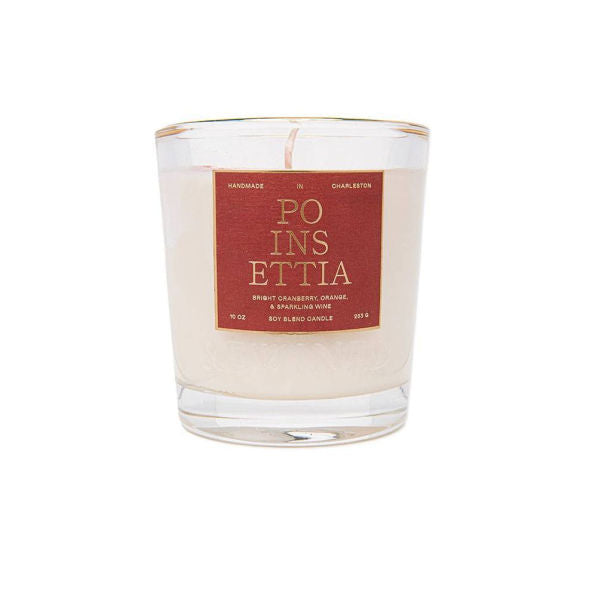 Poinsettia Candle
