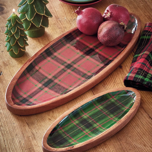 Holiday Plaid Platter
