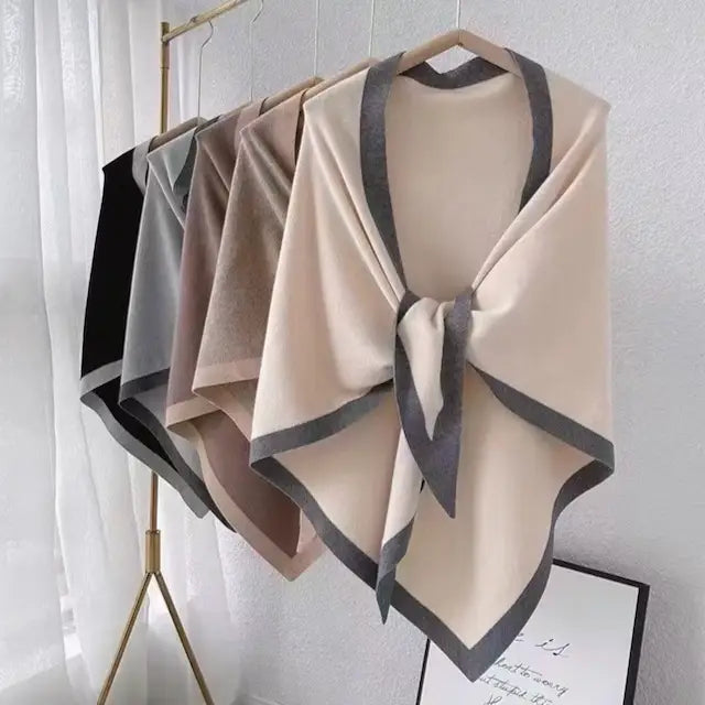 Pointed Hem Cape