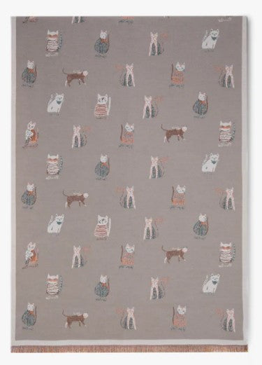 Classy Cat Pattern Scarf