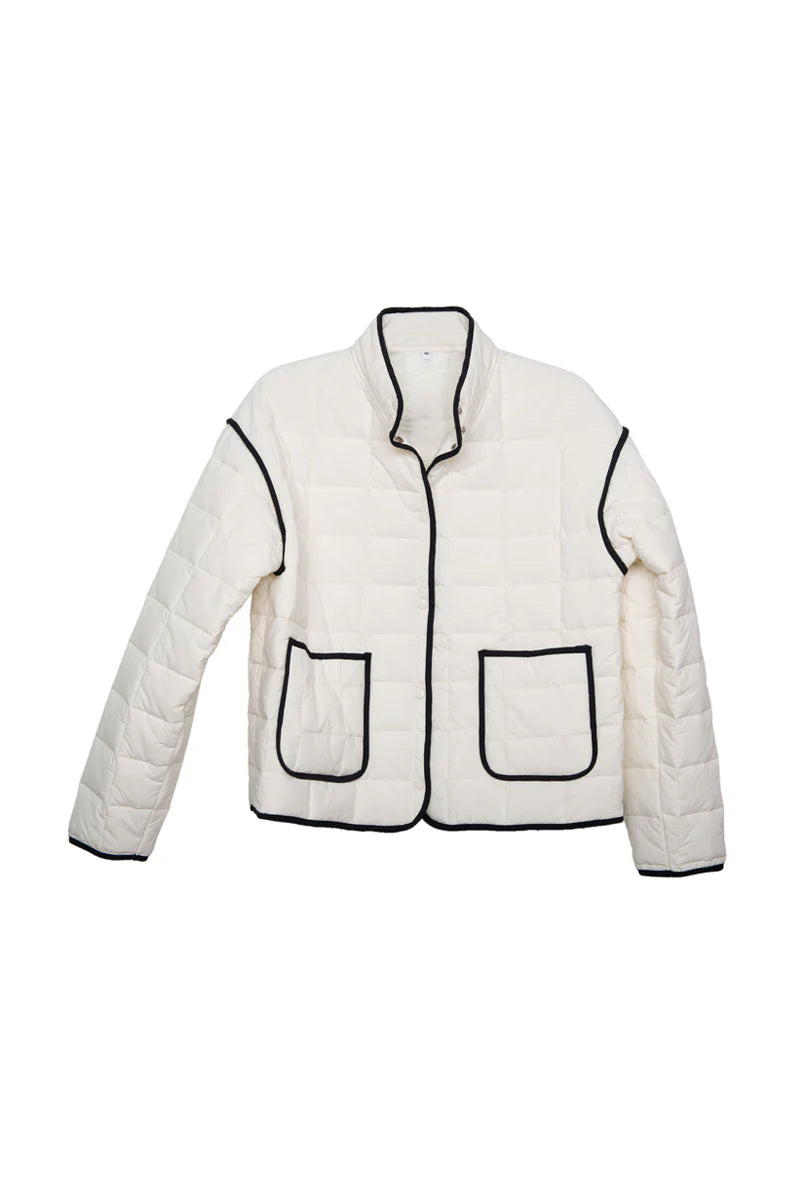 Quilted Trim Jacket
