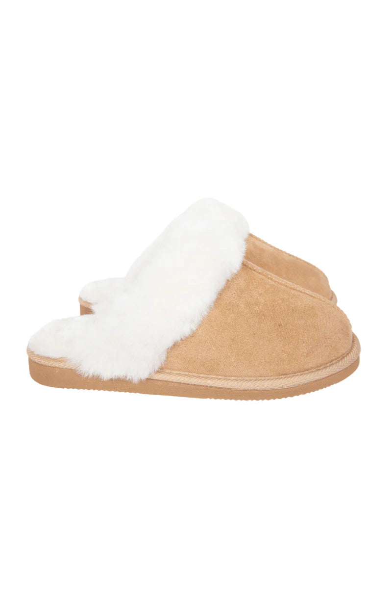 Faux Fur Slip-On House Shoes