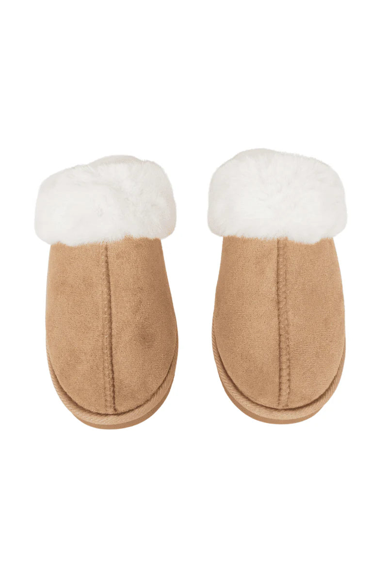 Faux Fur Slip-On House Shoes