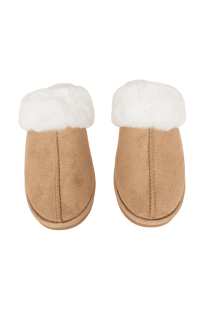 Faux Fur Slip-On House Shoes
