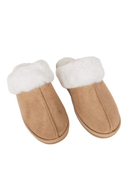Faux Fur Slip-On House Shoes