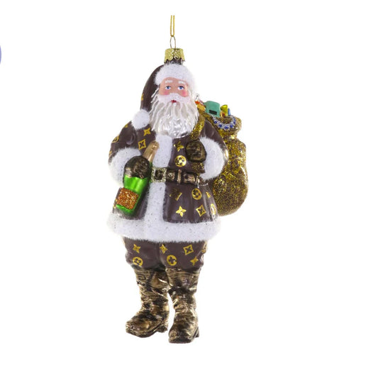 Luxe Santa Ornament