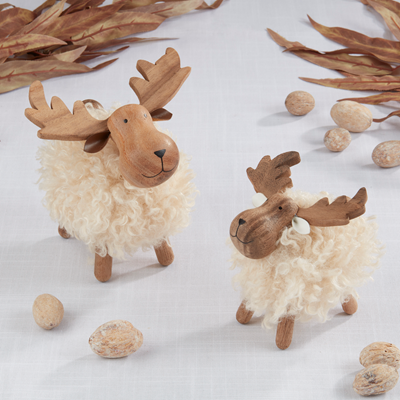 Standing Wooly Moose