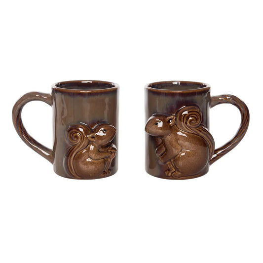 Brown Squirrel Mug Set