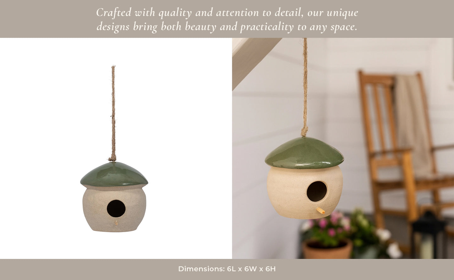 Mushroom Shaped Bird Feeder