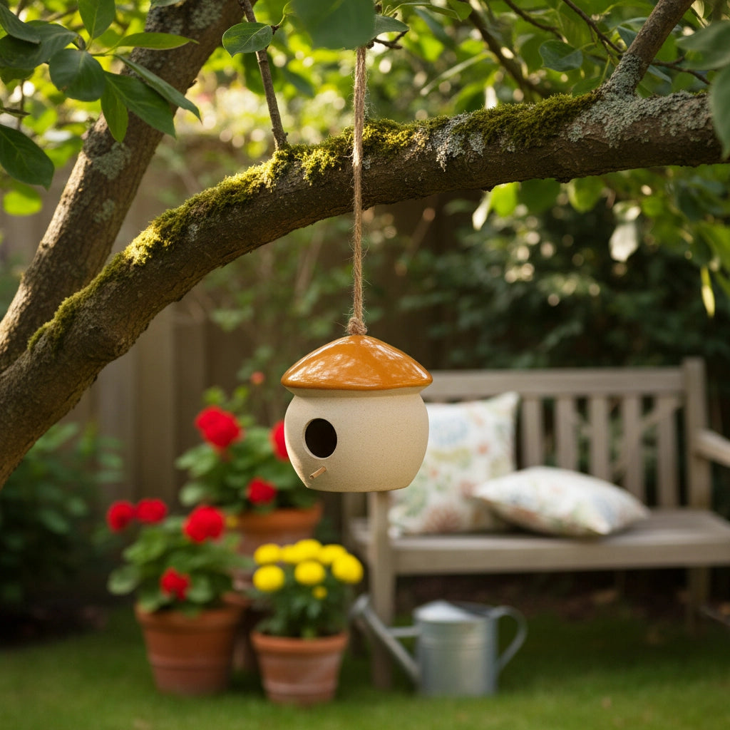 Mushroom Shaped Bird Feeder