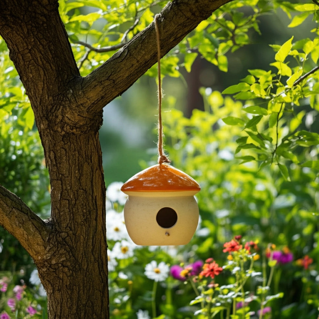 Mushroom Shaped Bird Feeder