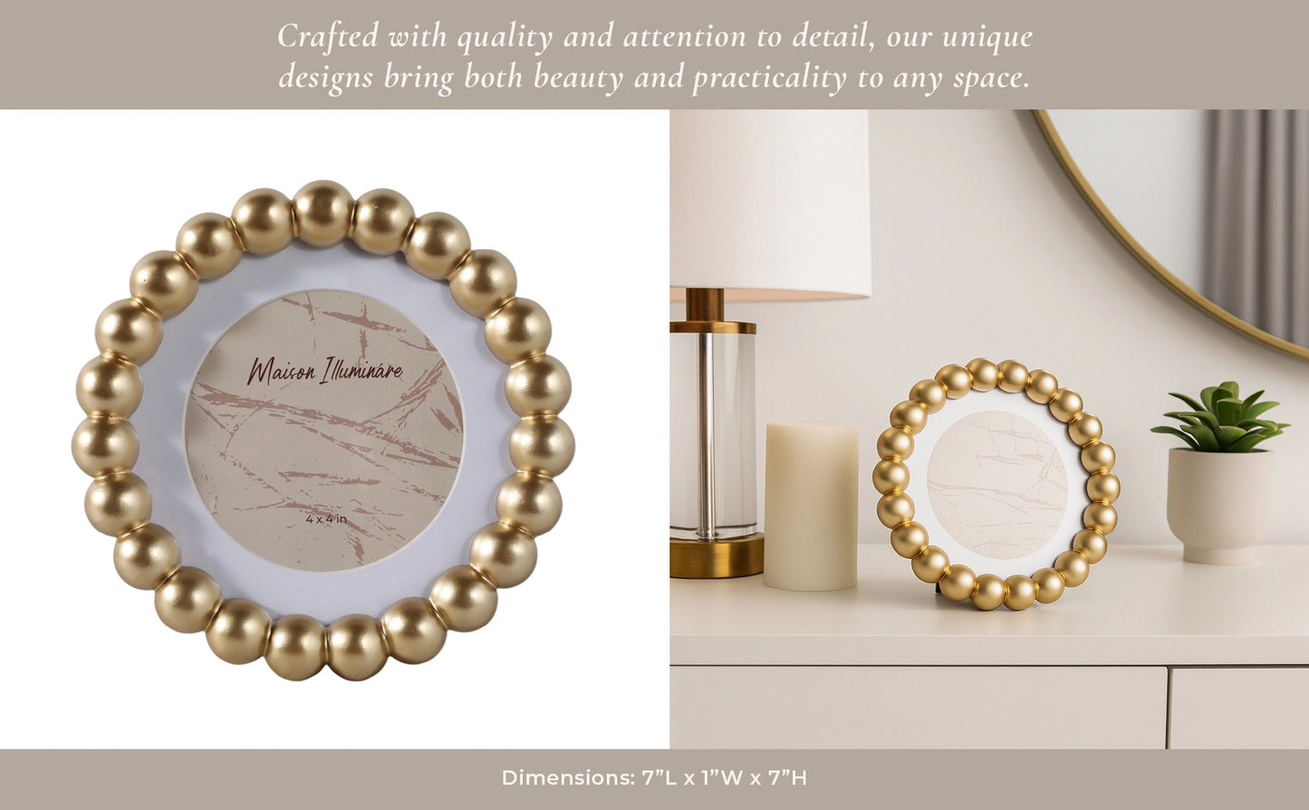 Matted Bead Frame