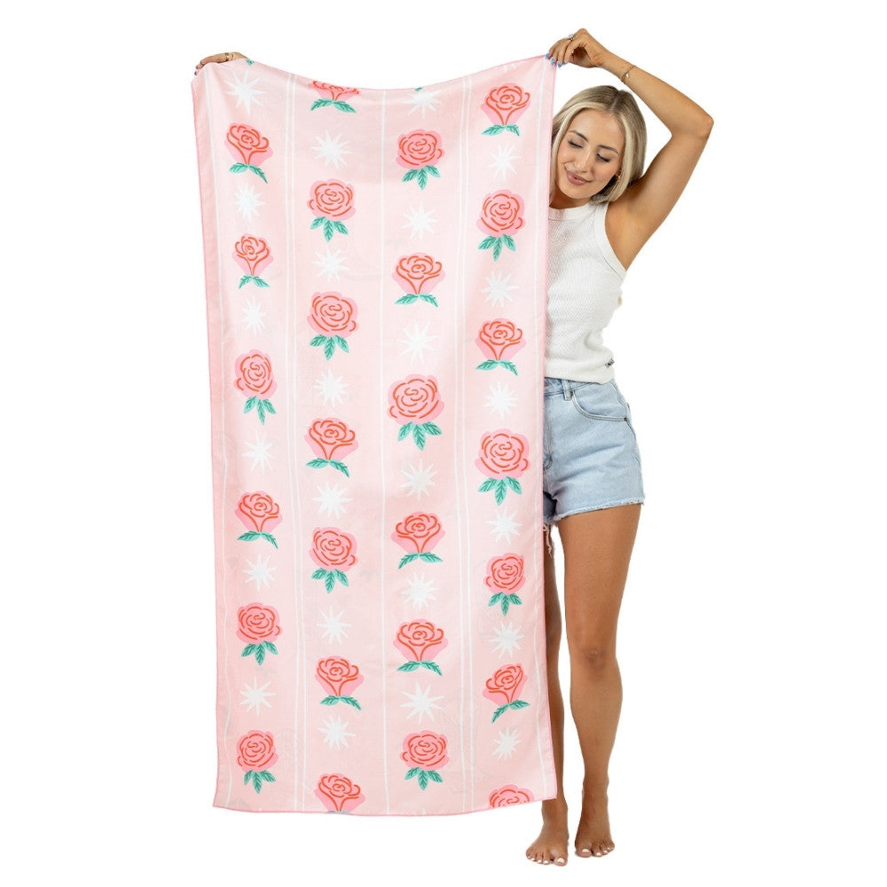 Boots & Flowers Microfiber Towel