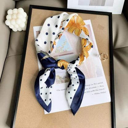 Floral Polka-Dot Scarf