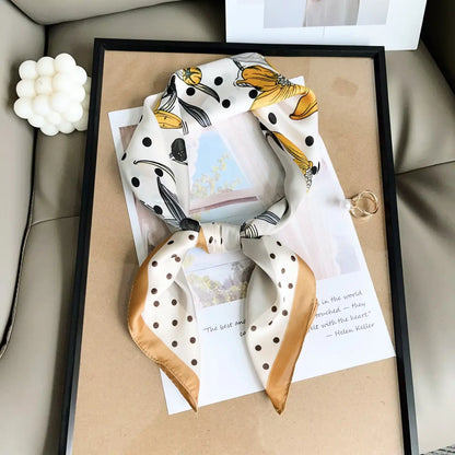 Floral Polka-Dot Scarf