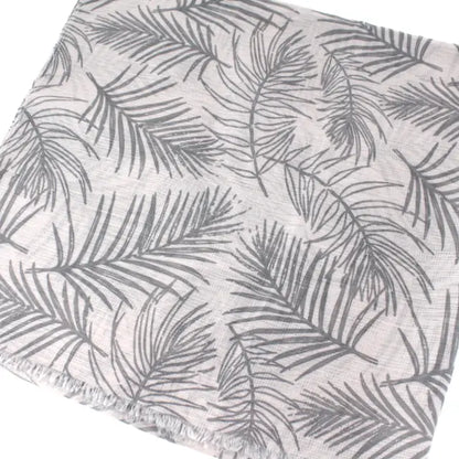 Palm Leaf Pattern Scarf