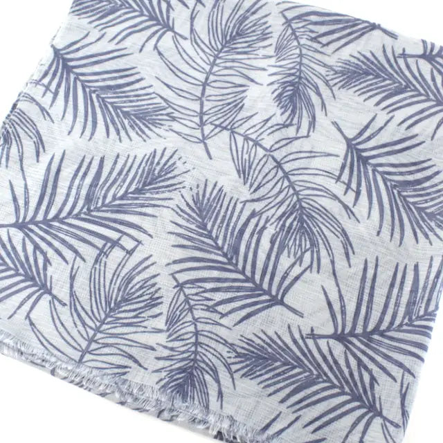 Palm Leaf Pattern Scarf