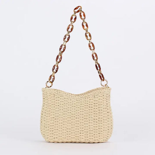 Linked-Chain Handwoven Bag
