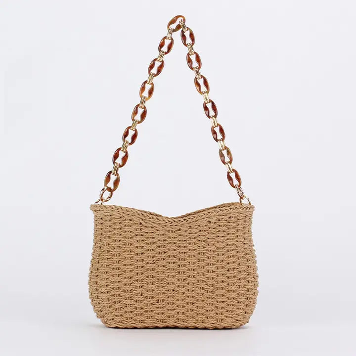 Linked-Chain Handwoven Bag