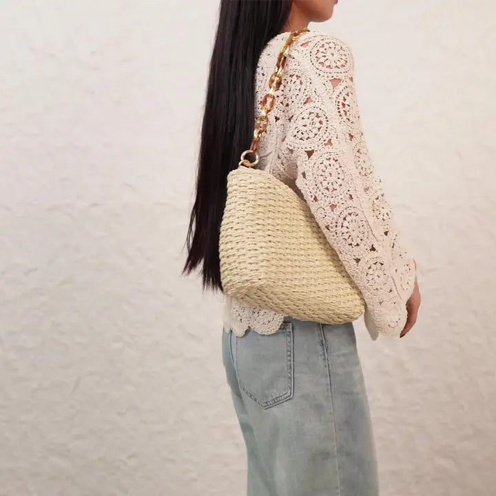 Linked-Chain Handwoven Bag