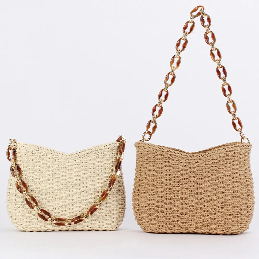 Linked-Chain Handwoven Bag