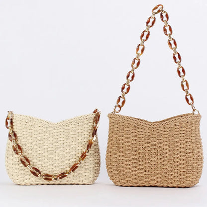 Linked-Chain Handwoven Bag