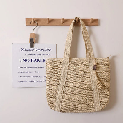 Handwoven Straw Bag