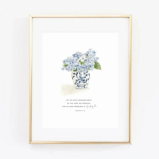 Hydrangea Bouquet Framed Print