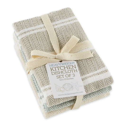 Herringbone Dishcloths - Set of 3