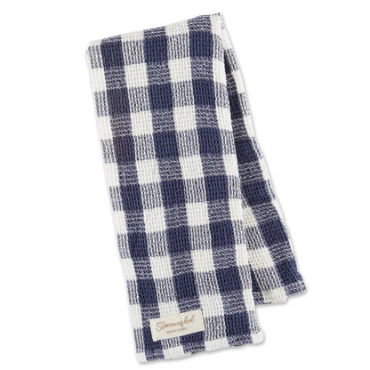Stonewashed Checker Waffle Dish Towel