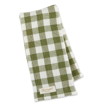 Stonewashed Checker Waffle Dish Towel