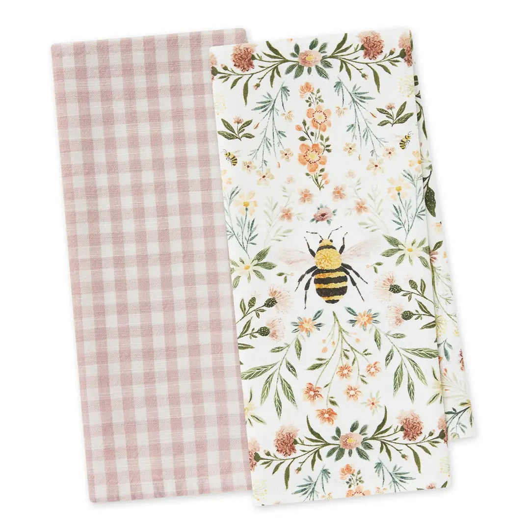 Honey Bee Meadow Dishtowel Set