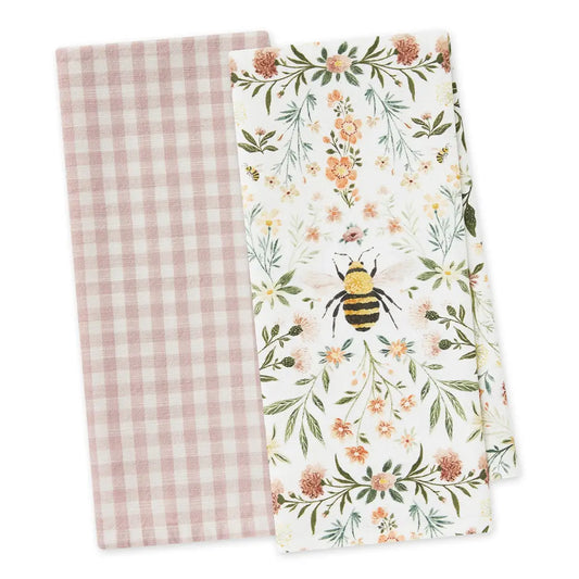 Honey Bee Meadow Dishtowel Set