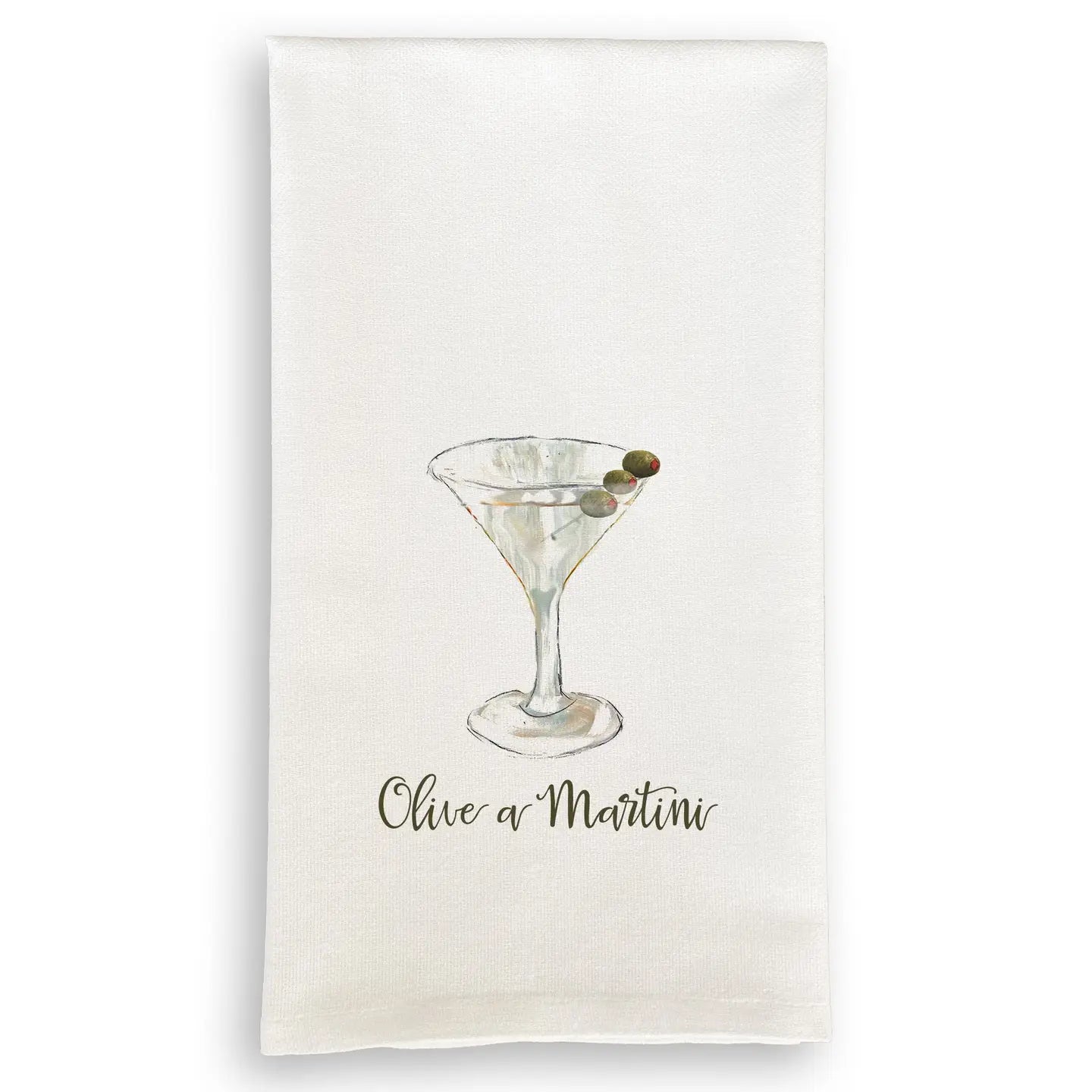 'Olive A Martini' Tea Towel