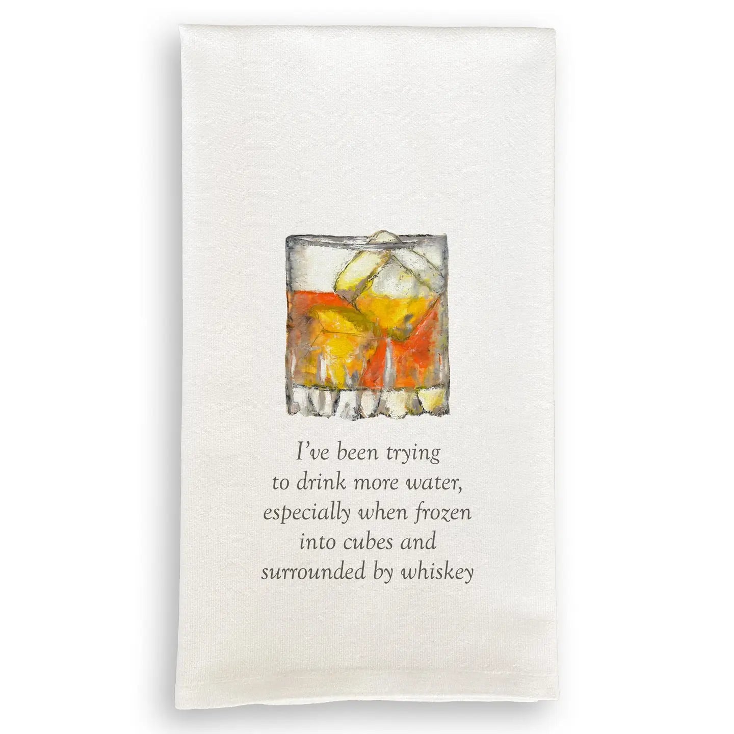 'Surrounded by Whiskey' Tea Towel